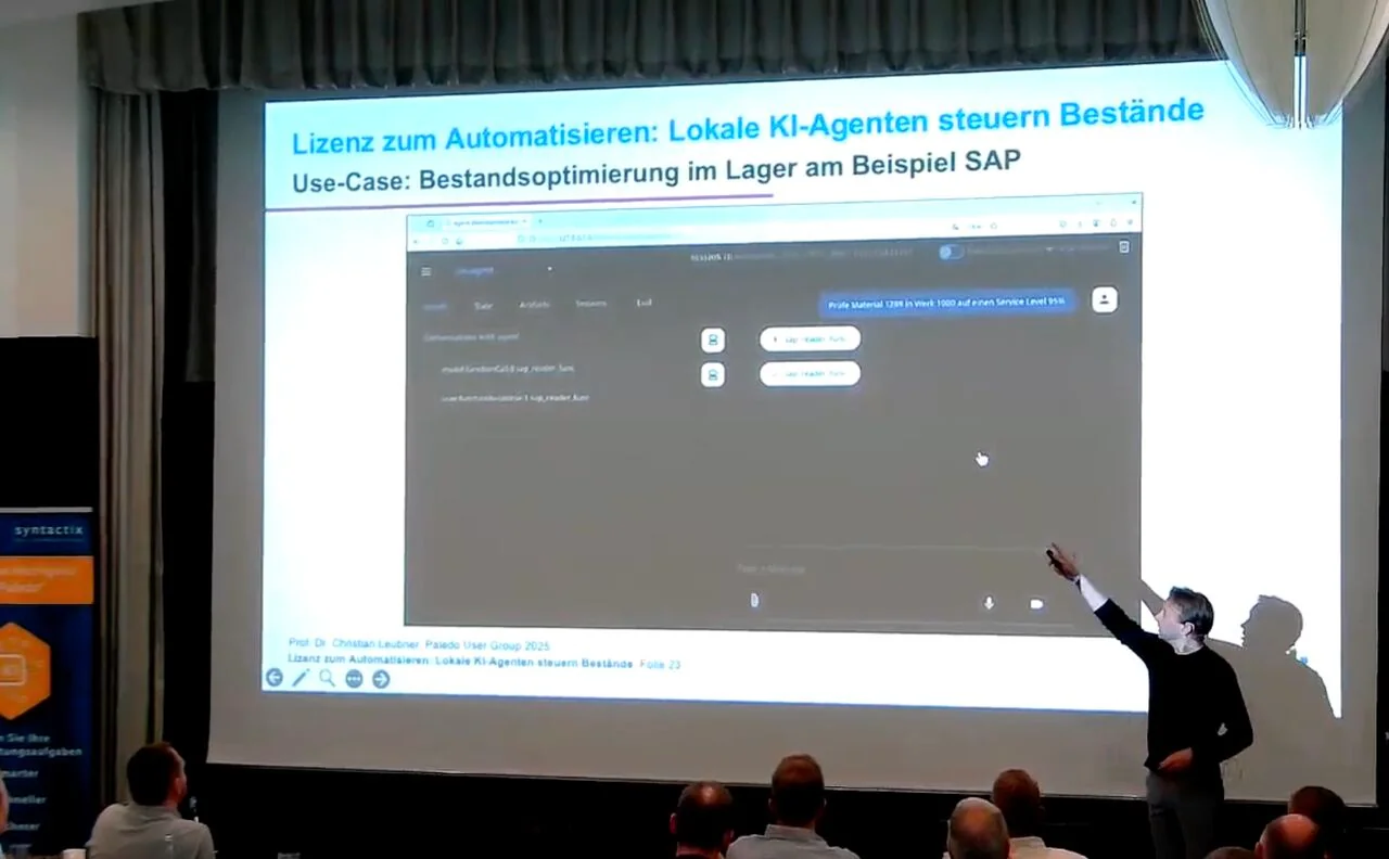 Vortrag „Lizenz zum Automatisieren: Lokale KI-Agenten steuern Bestände“