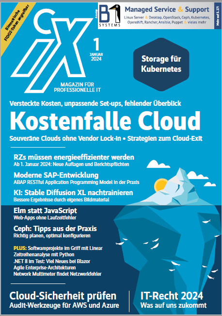 Titelseite der iX 1/2024